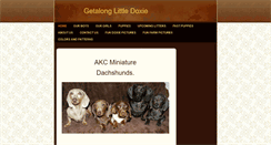 Desktop Screenshot of getalonglittledoxie.com